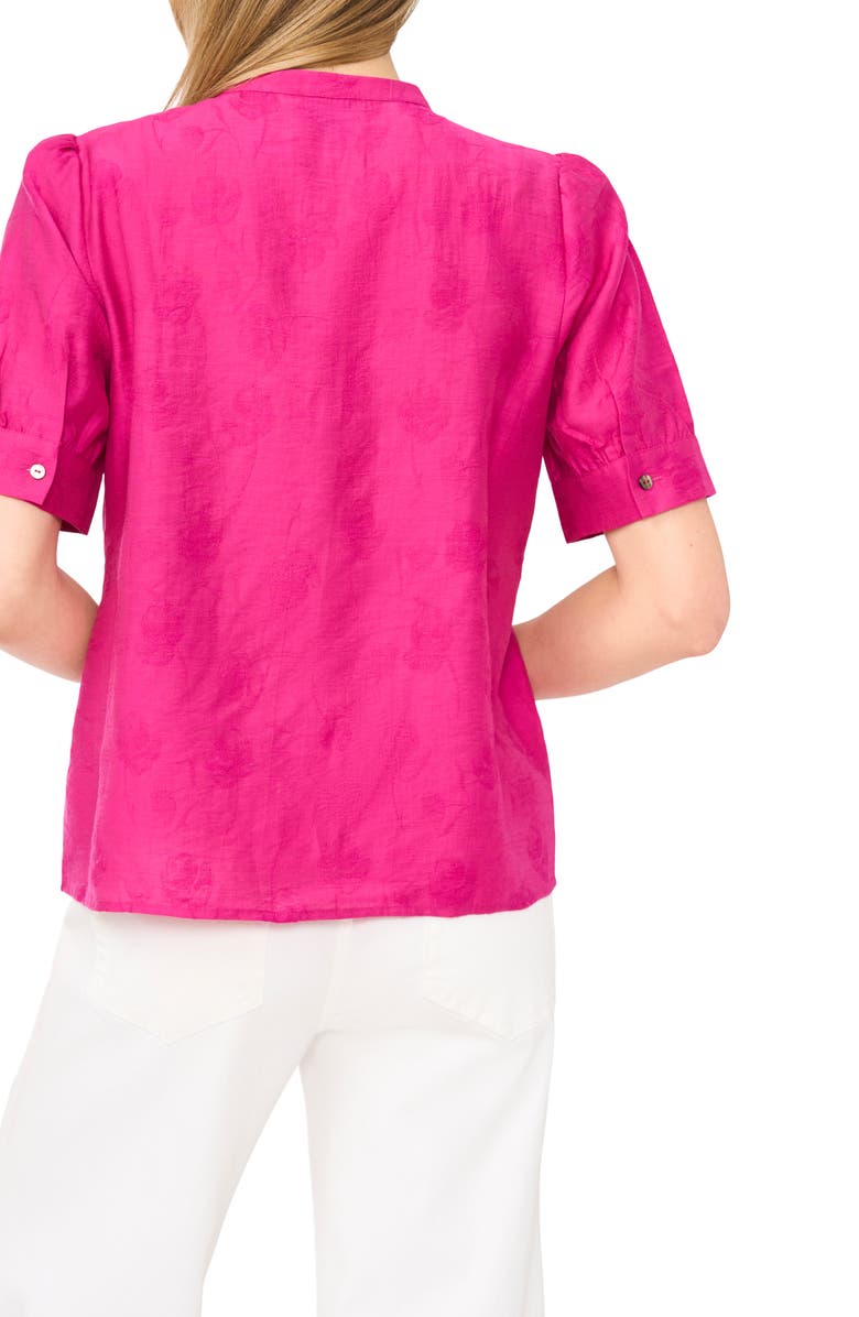Halogen<sup>®</sup> Pintuck Pleat Button-Up Top, Alternate, color, Bright Orchid