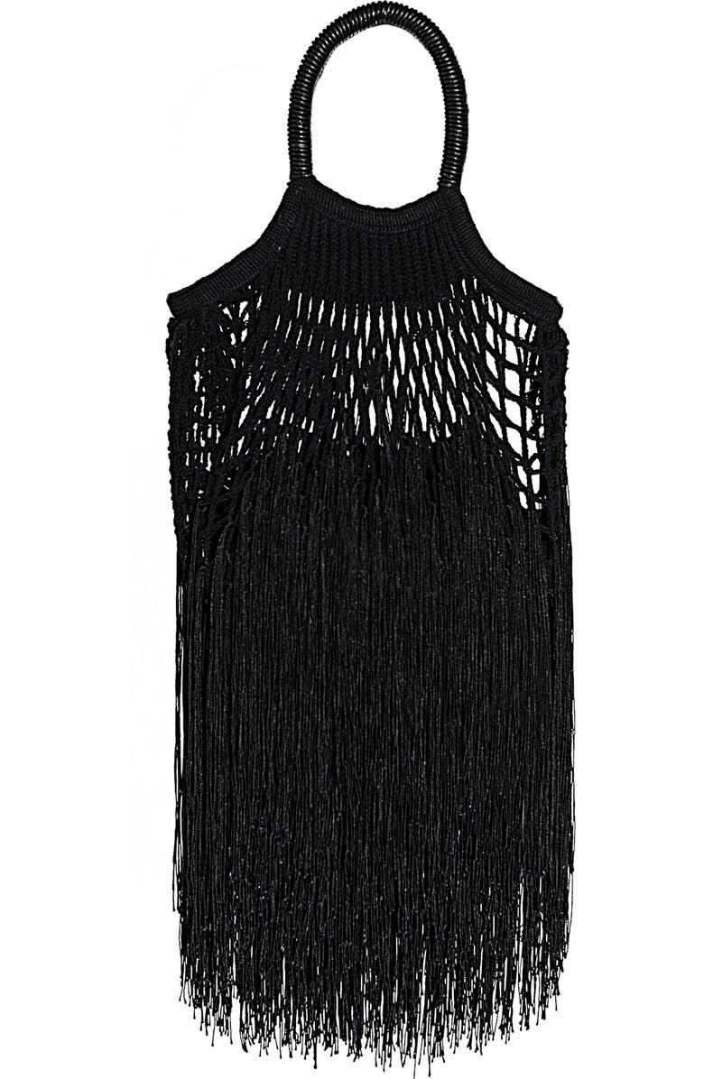 Petit Kouraj Mini Fringe Top Handle Bag, Main, color,