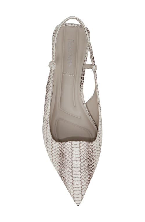 Franco Sarto Women's Palmira Pointed Toe Slingback Pumps In Grey Snake Print