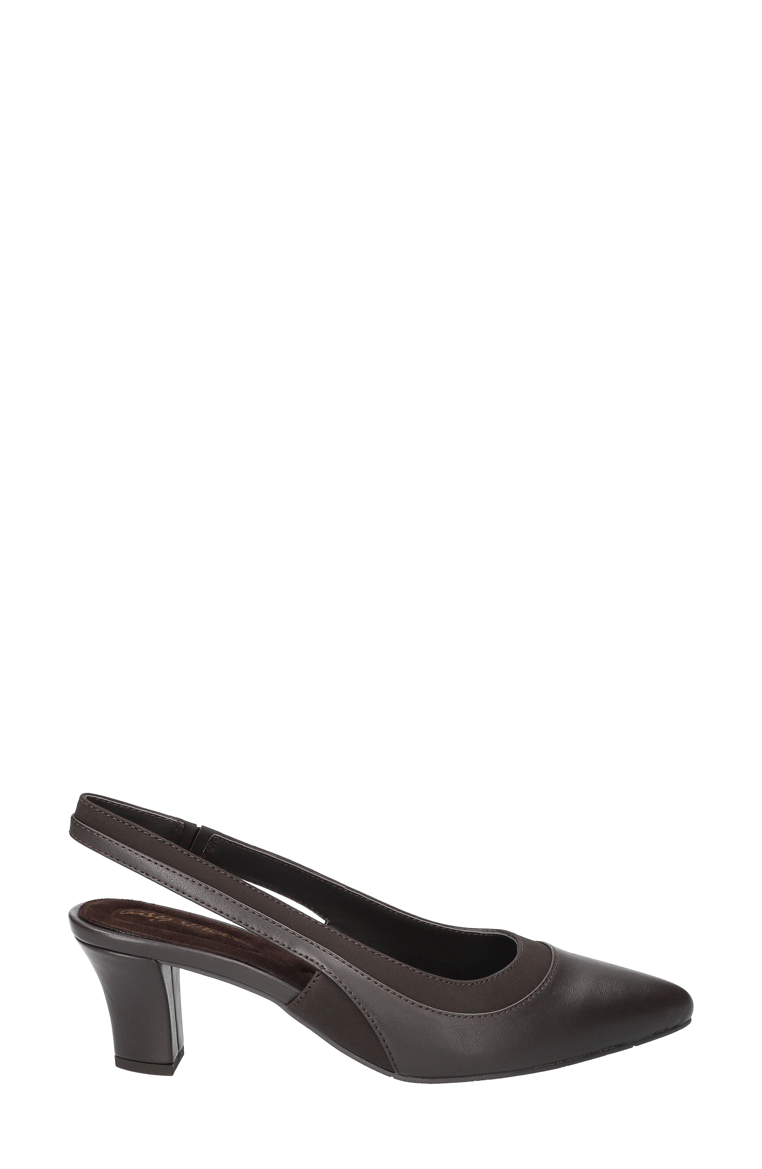 EASY STREET Dessa Slingback Pointed Toe Pump, Alternate, color, Brown