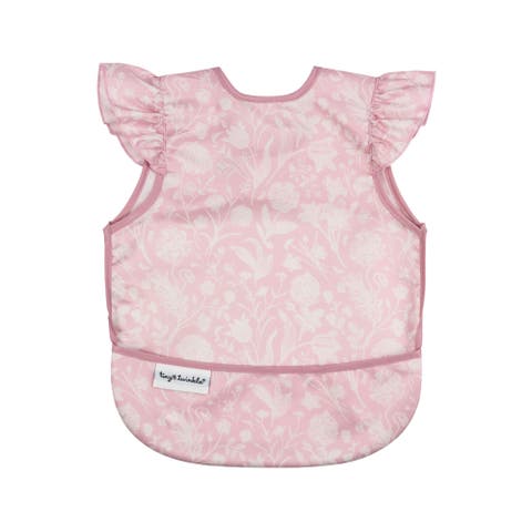Mess-Proof and Waterproof Ruffled Shoulder Apron Bib