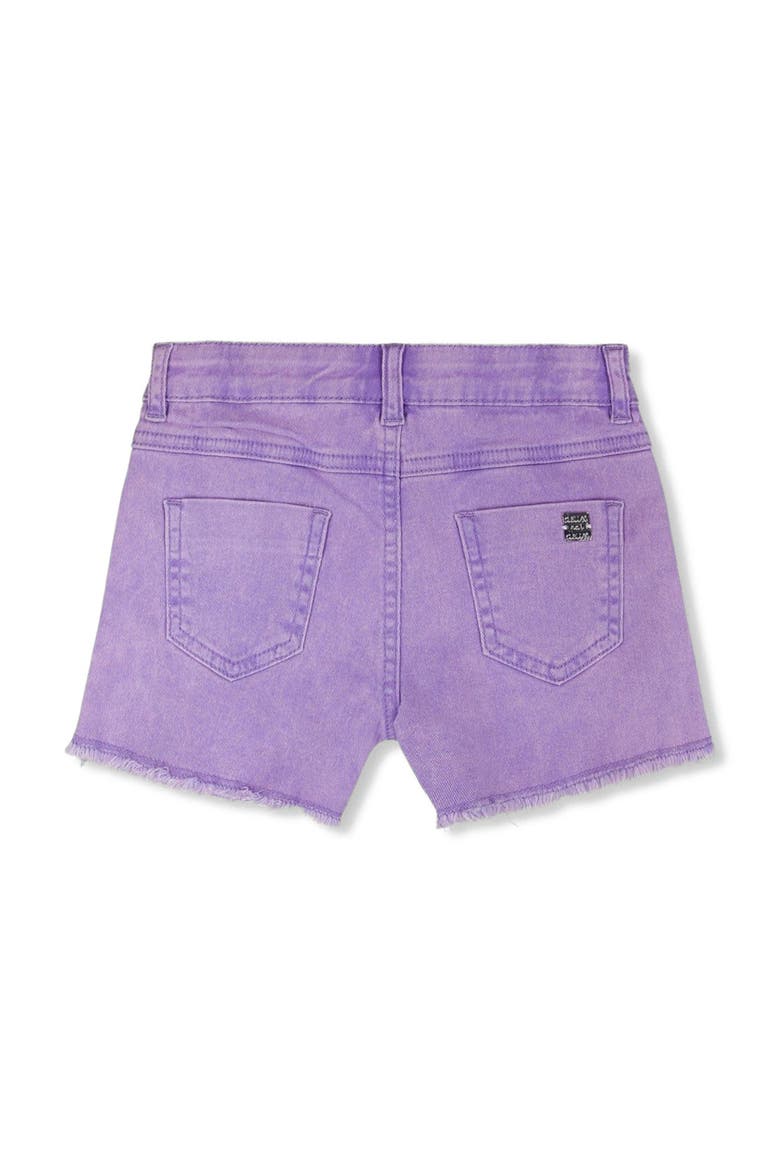 Heart Embroidery Denim Shorts, Alternate, color, Mauve