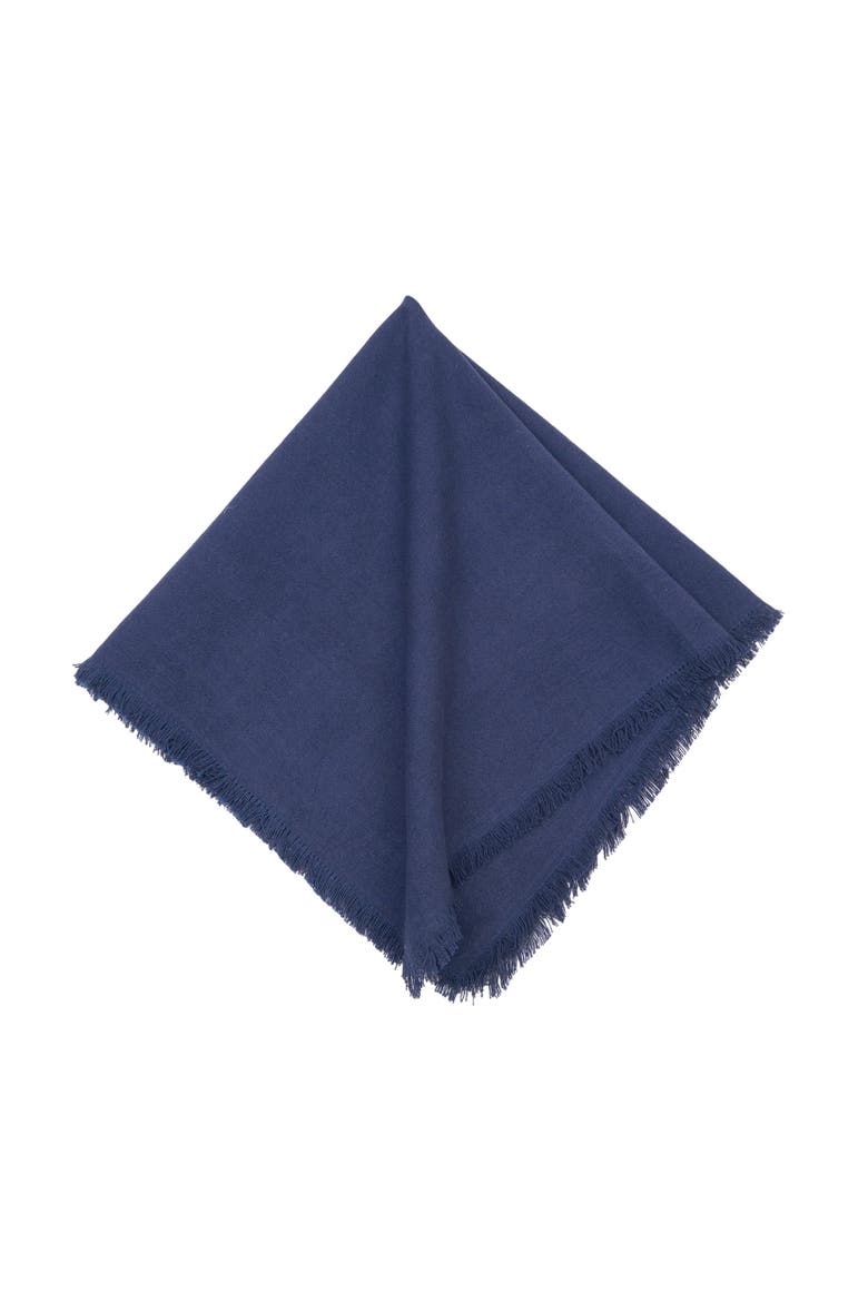 Frayed Vintage Indigo Napkin, Set of 6, Alternate, color, Blue