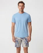 Lords of Harlech Clumped Floral Mens Flat Front Short