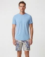 Lords of Harlech Clumped Floral Mens Flat Front Short