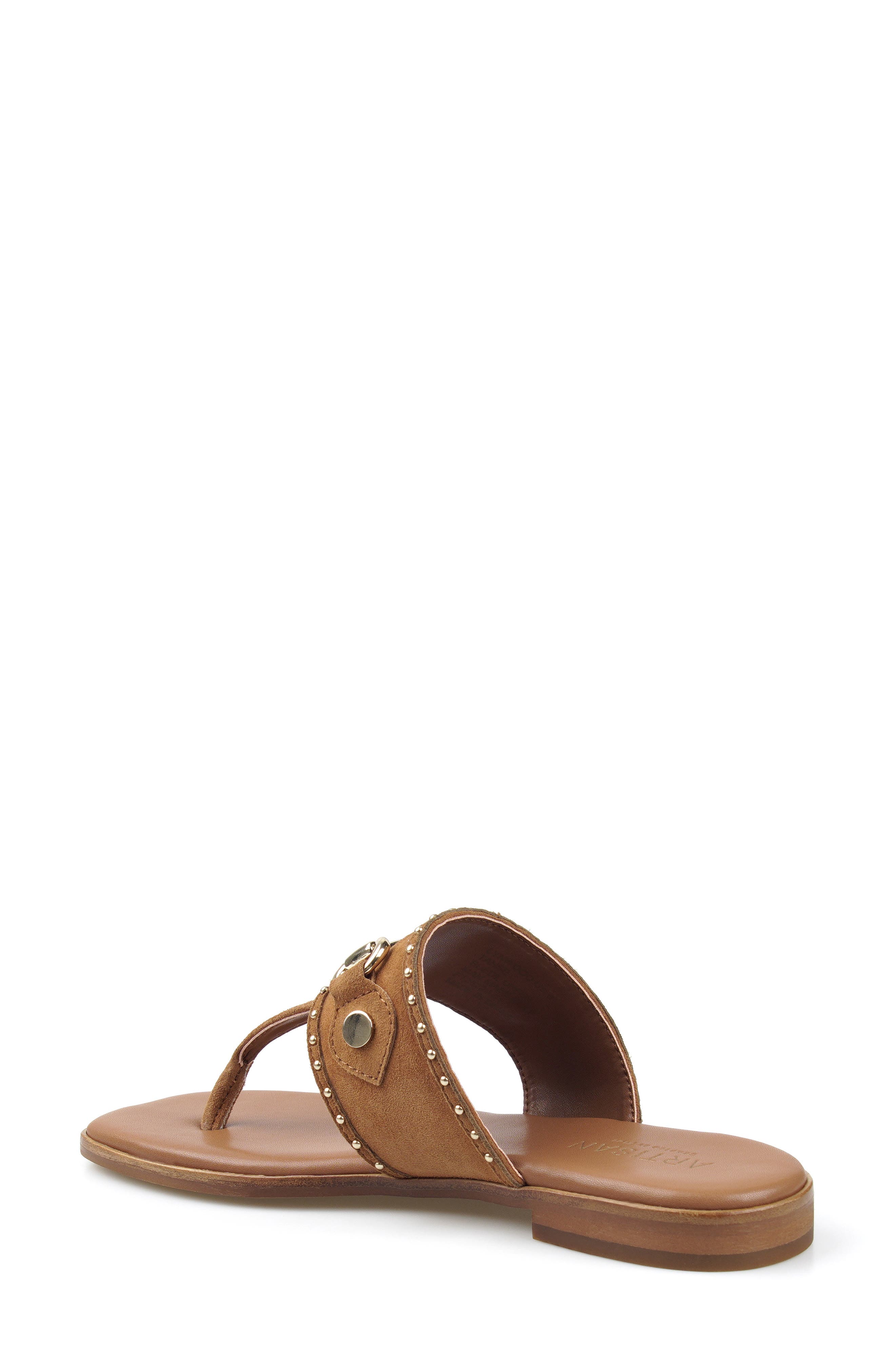Lynwood Leather Flip Flop, Alternate, color, TAN SUEDE