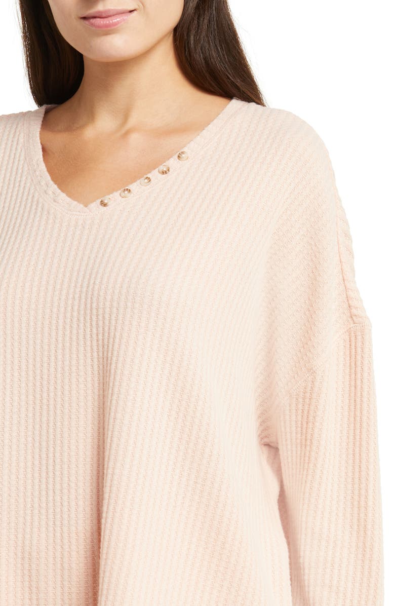 Honeydew Lounge Pro Waffle Knit Lounge Top, Alternate, color,