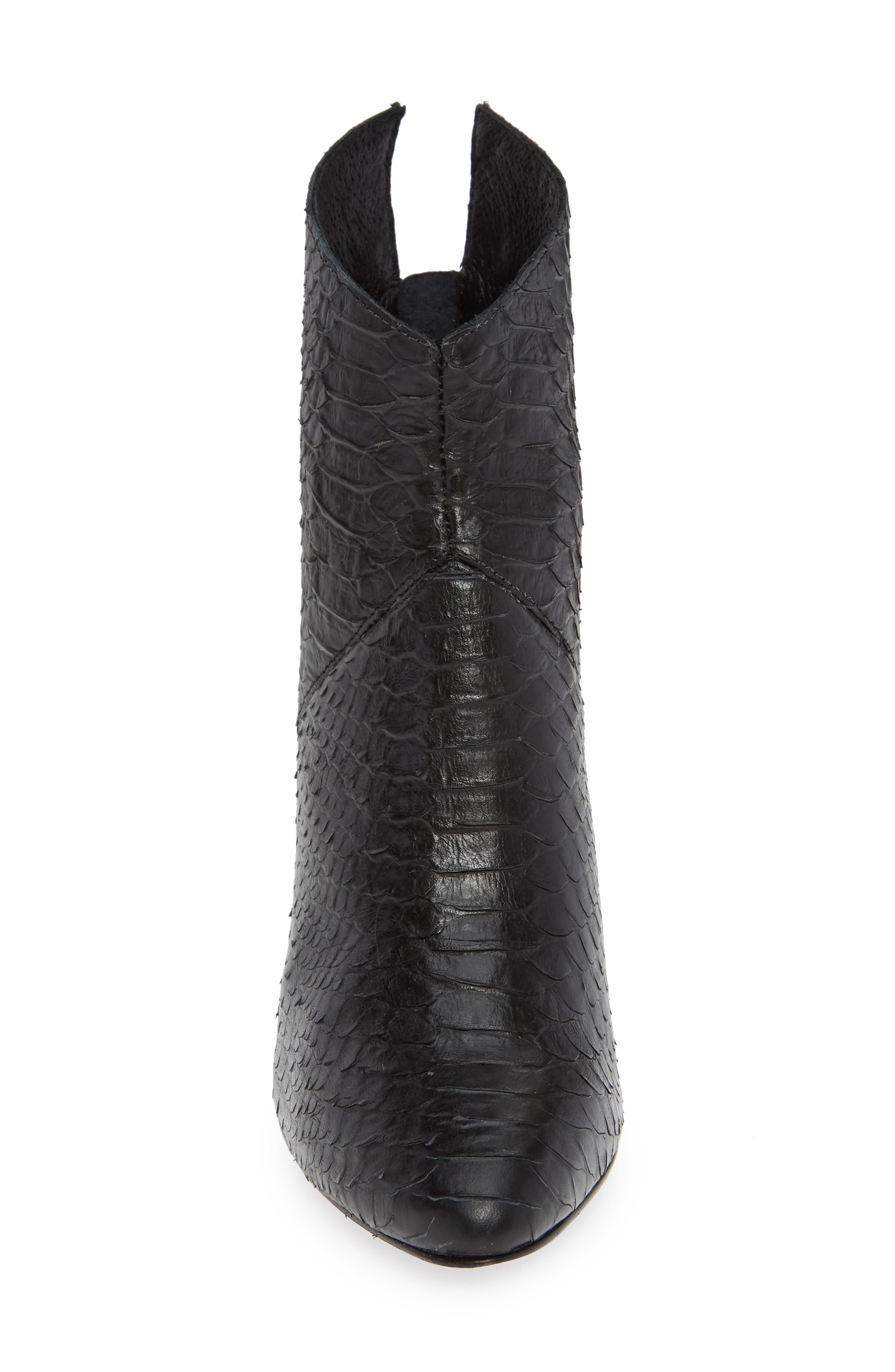 Tinsel Bootie, Alternate, color, BLACK LEATHER