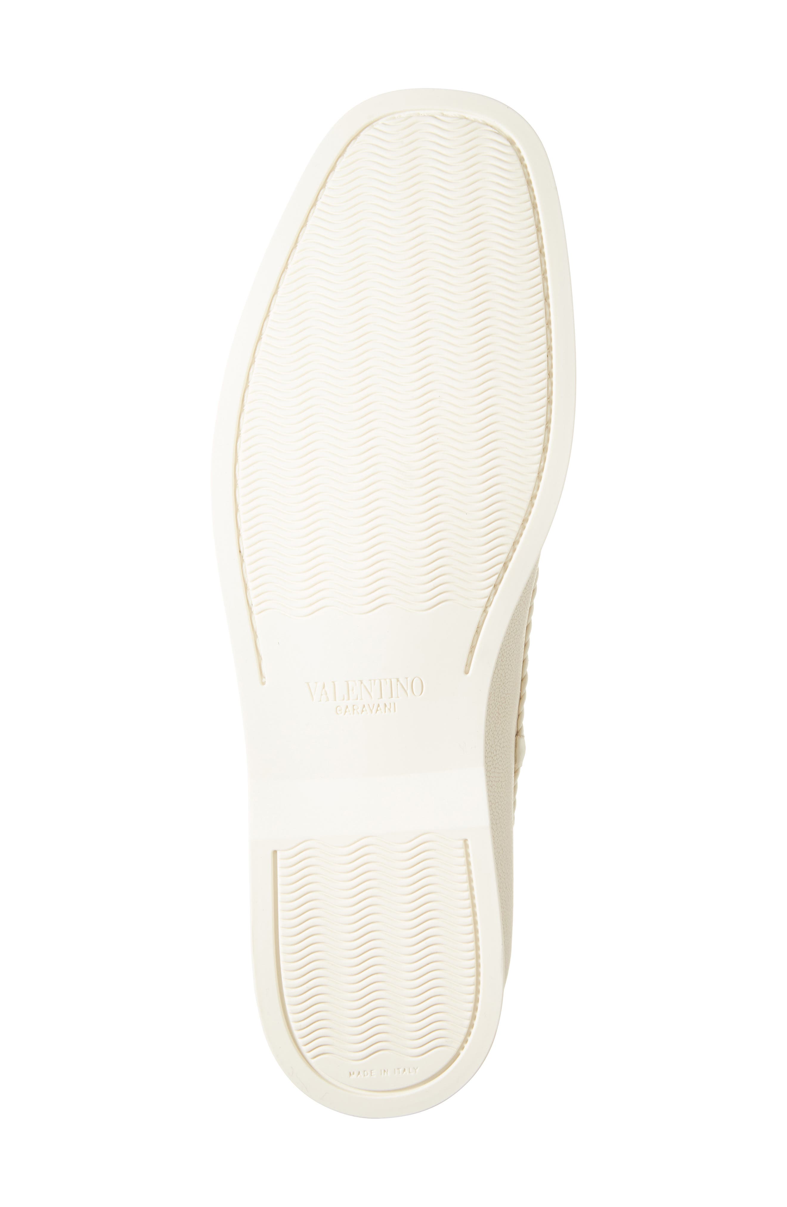 Valentino Garavani Palm Avenue Boat Shoe, Alternate, color, Ivory