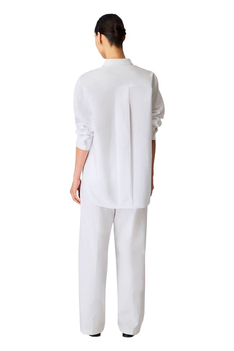 Pleat Back Shirt, Alternate, color, Ecru