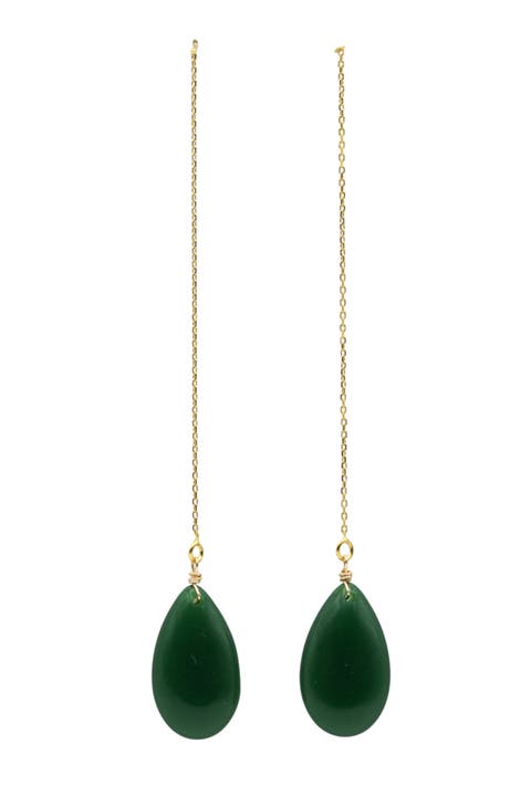 Waterdrop Lab jade drop earrings