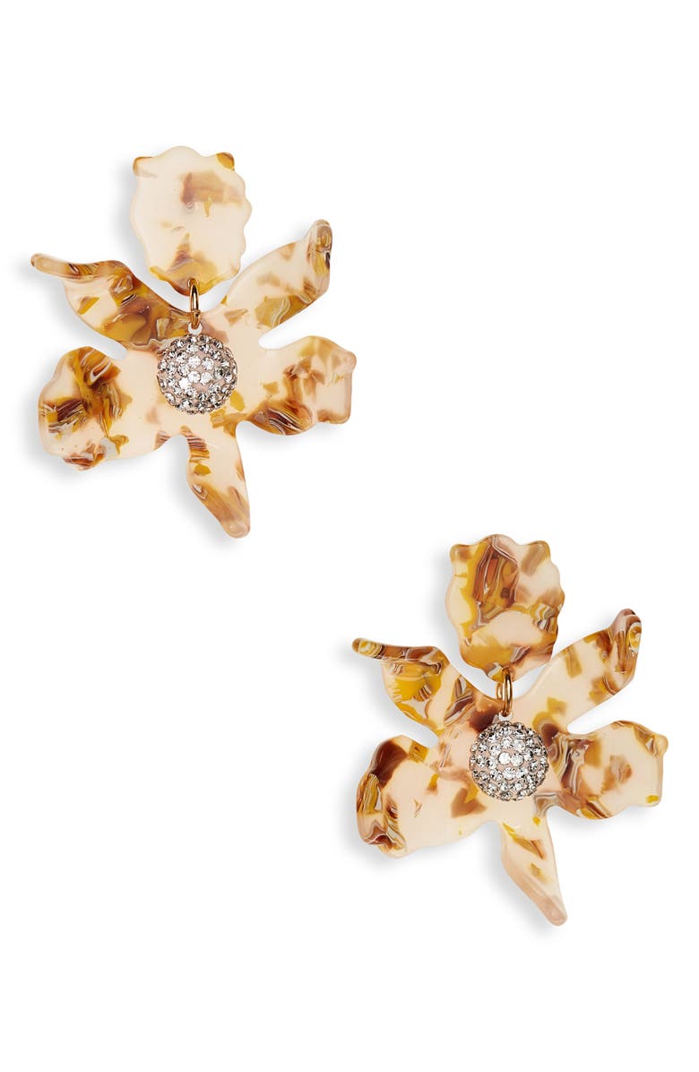 Lele Sadoughi Small Crystal Lily Earrings, Main, color, 