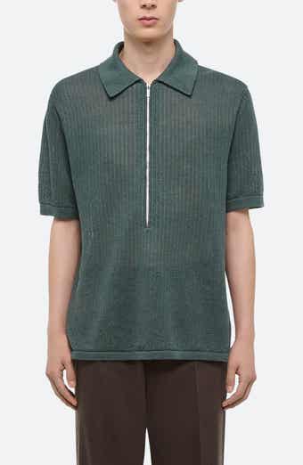 Linen Zip Polo