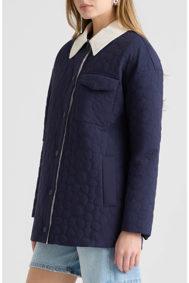 Quilted Shacket, Alternate, color, NAVY