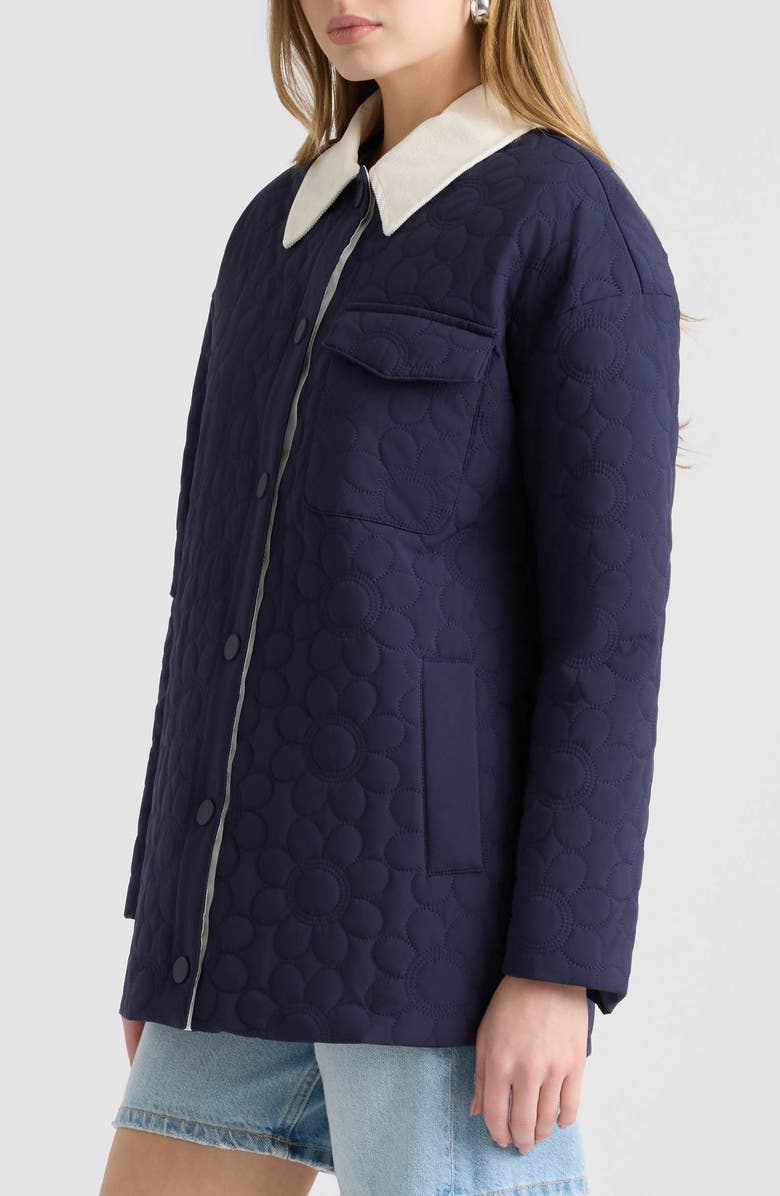 NVLT Quilted Shacket, Alternate, color, Navy