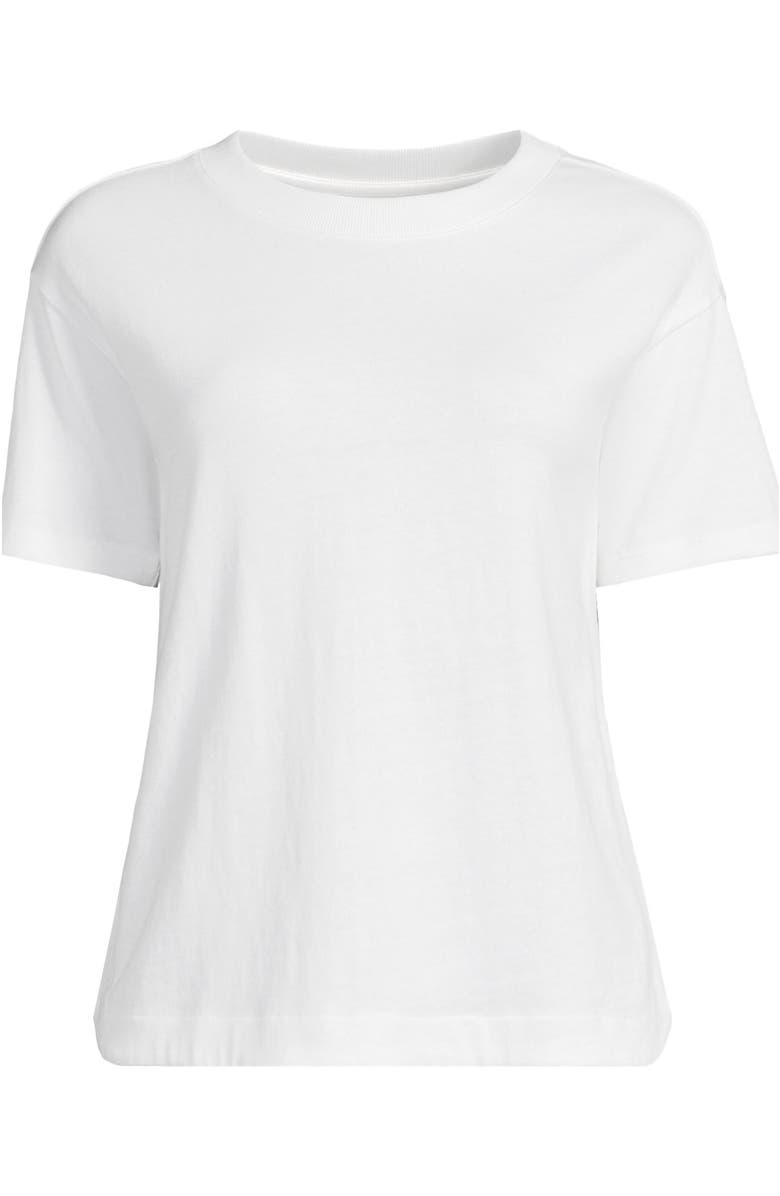 Lands' End Short Sleeve Mariner T-Shirt, Alternate, color, White