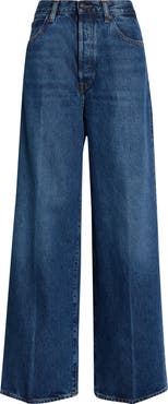 FRAME The Collegiate Super High Waist Wide Leg Jeans