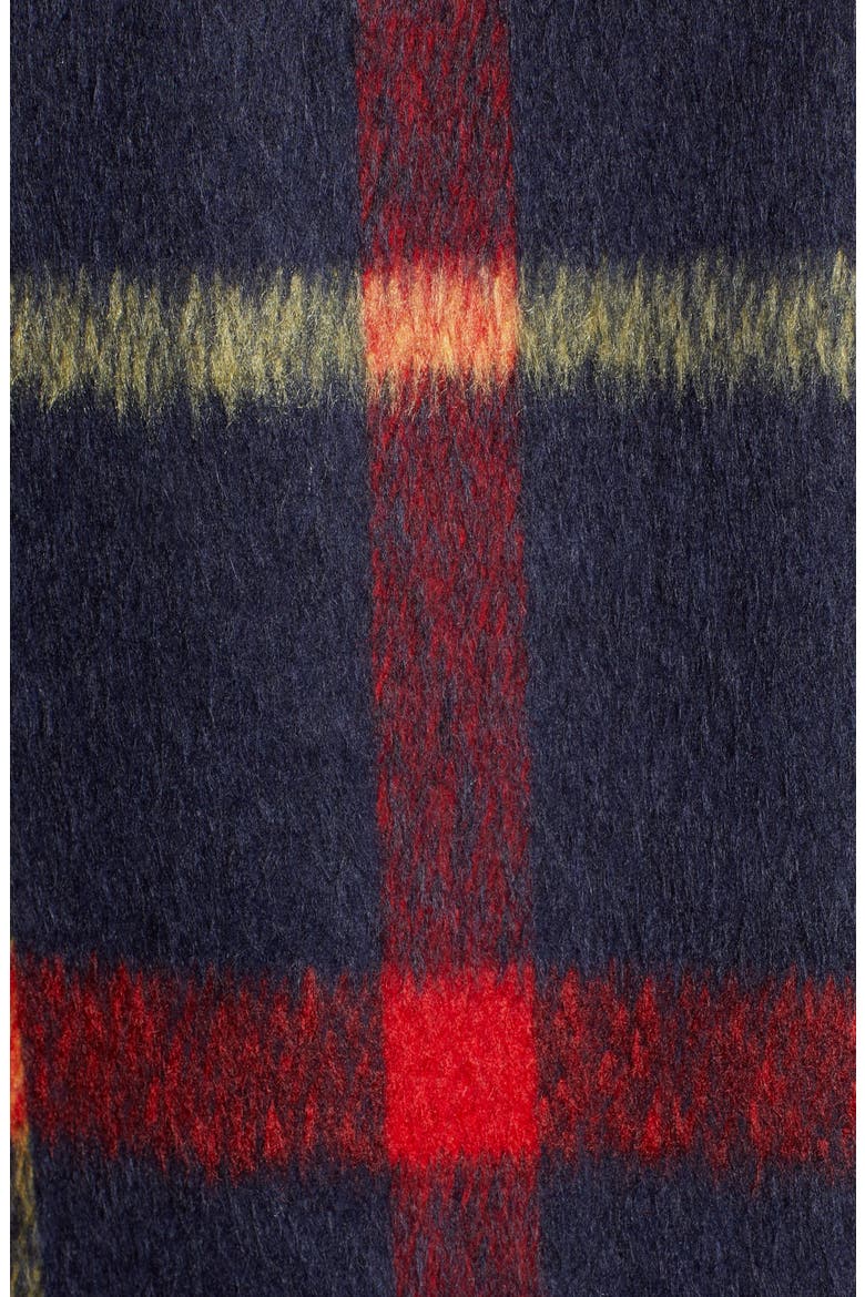 Blanket Plaid Cape, Alternate, color, NAVY COMBO