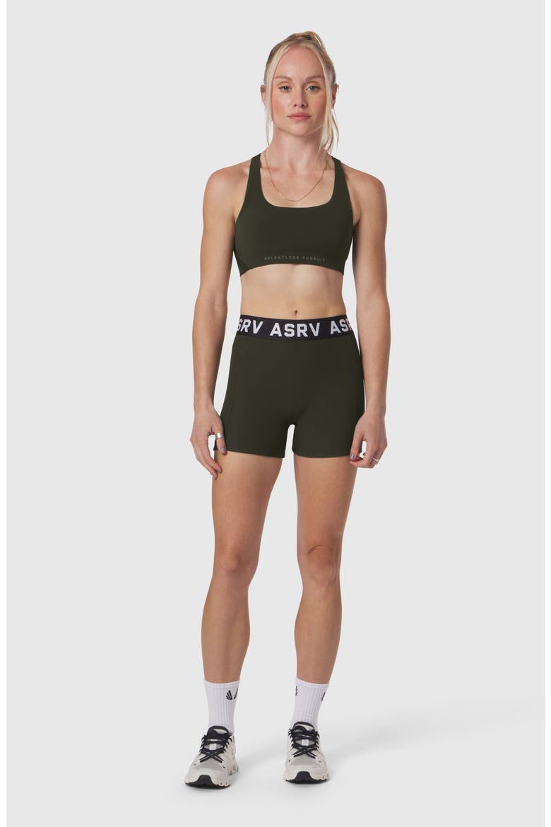 Lycra Ribbed Short, Main, color, Olive