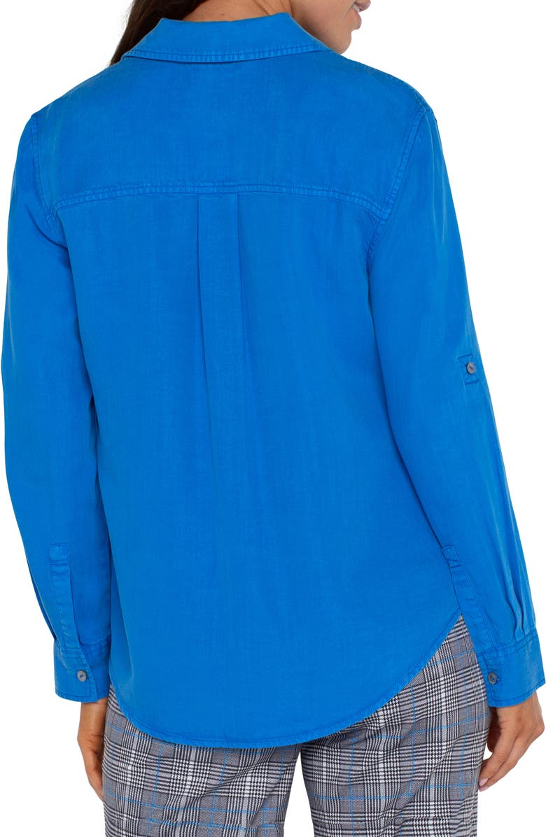 Liverpool Los Angeles Roll Sleeve Button-Up Shirt, Alternate, color, 