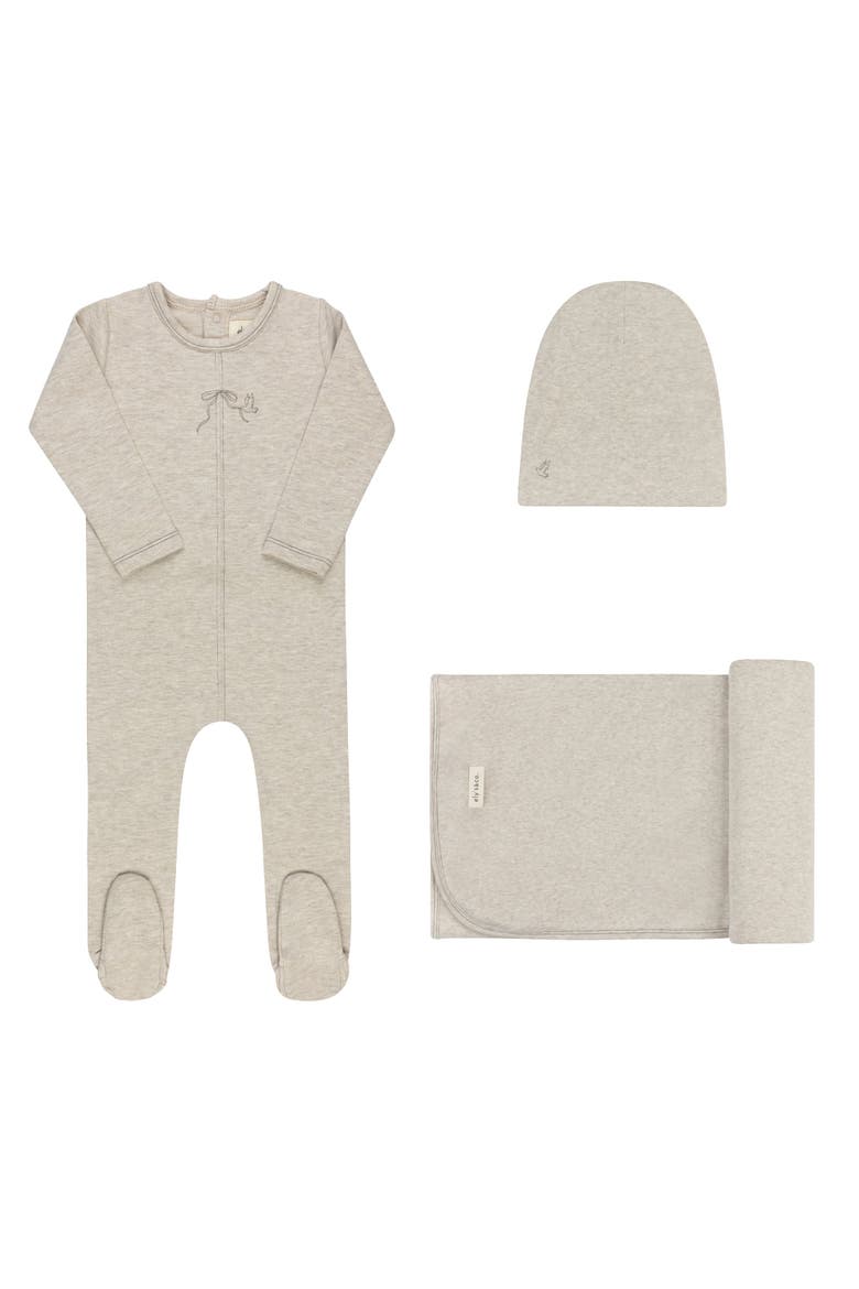 Bird Seam Collection - Layette Set, Main, color, Tan