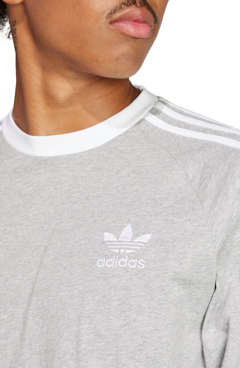 adidas Adicolor Classics 3-Stripes Long Sleeve Cotton T-Shirt, Alternate, color, 
