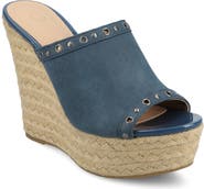 Journee Collection Yari Platform Wedge Espadrille Sandal