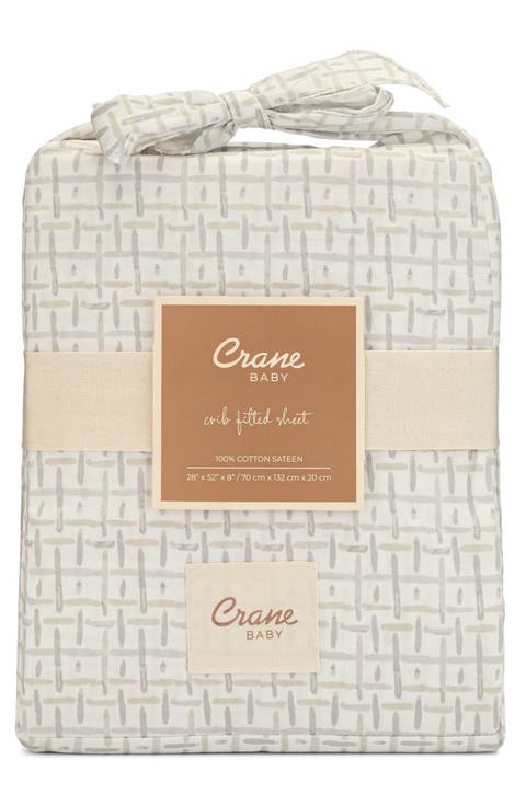 Cotton Sateen Fitted Crib Sheet