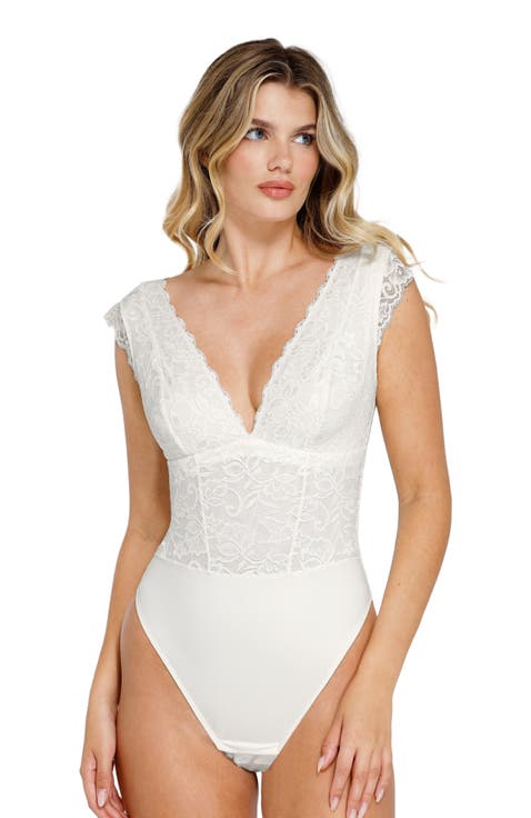 Shapewear Sculpting Lace Bodysuit