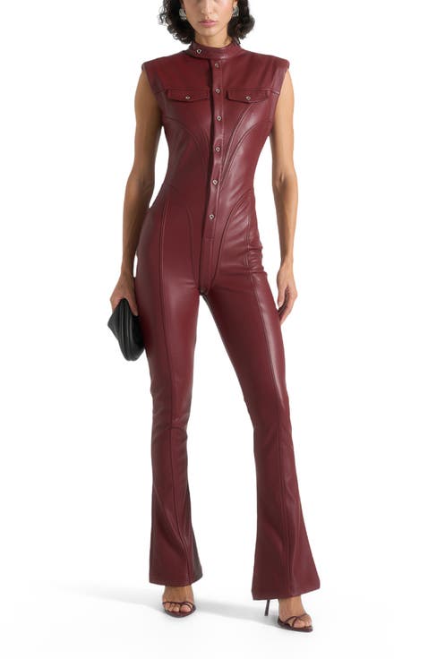 Annette Leather Jumpsuit