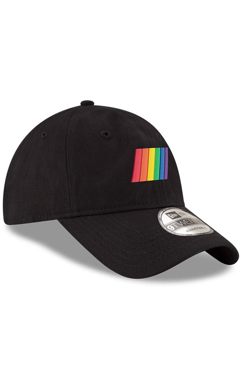 New Era Men's New Era Black NASCAR Icon Pride 9TWENTY Adjustable Hat, Alternate, color, 