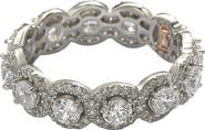 SUZY LEVIAN Sterling Silver CZ Bridal Band Ring