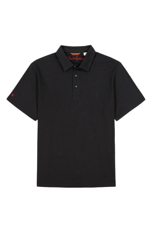 Robert Graham Furlan Stretch Cotton Polo In Brown