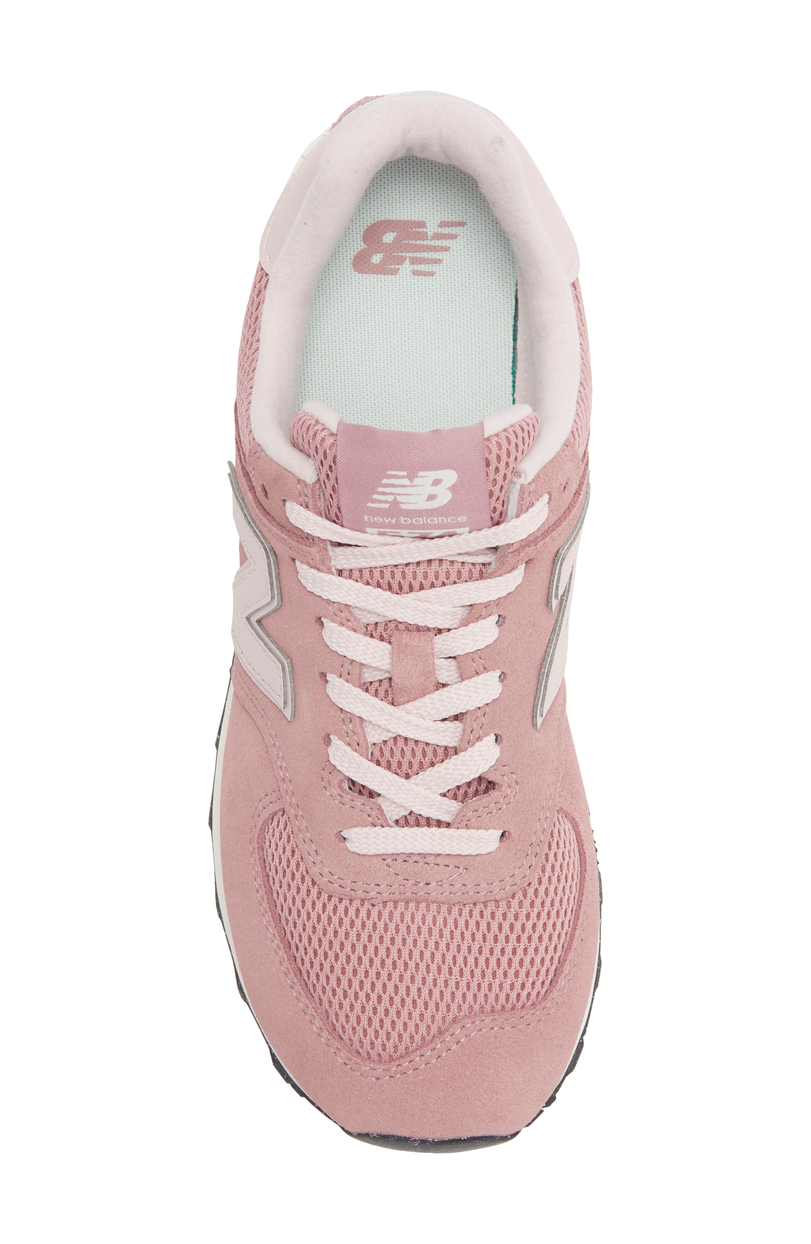 New Balance 574 Sneaker, Alternate, color, Alpha Pink/Nb White