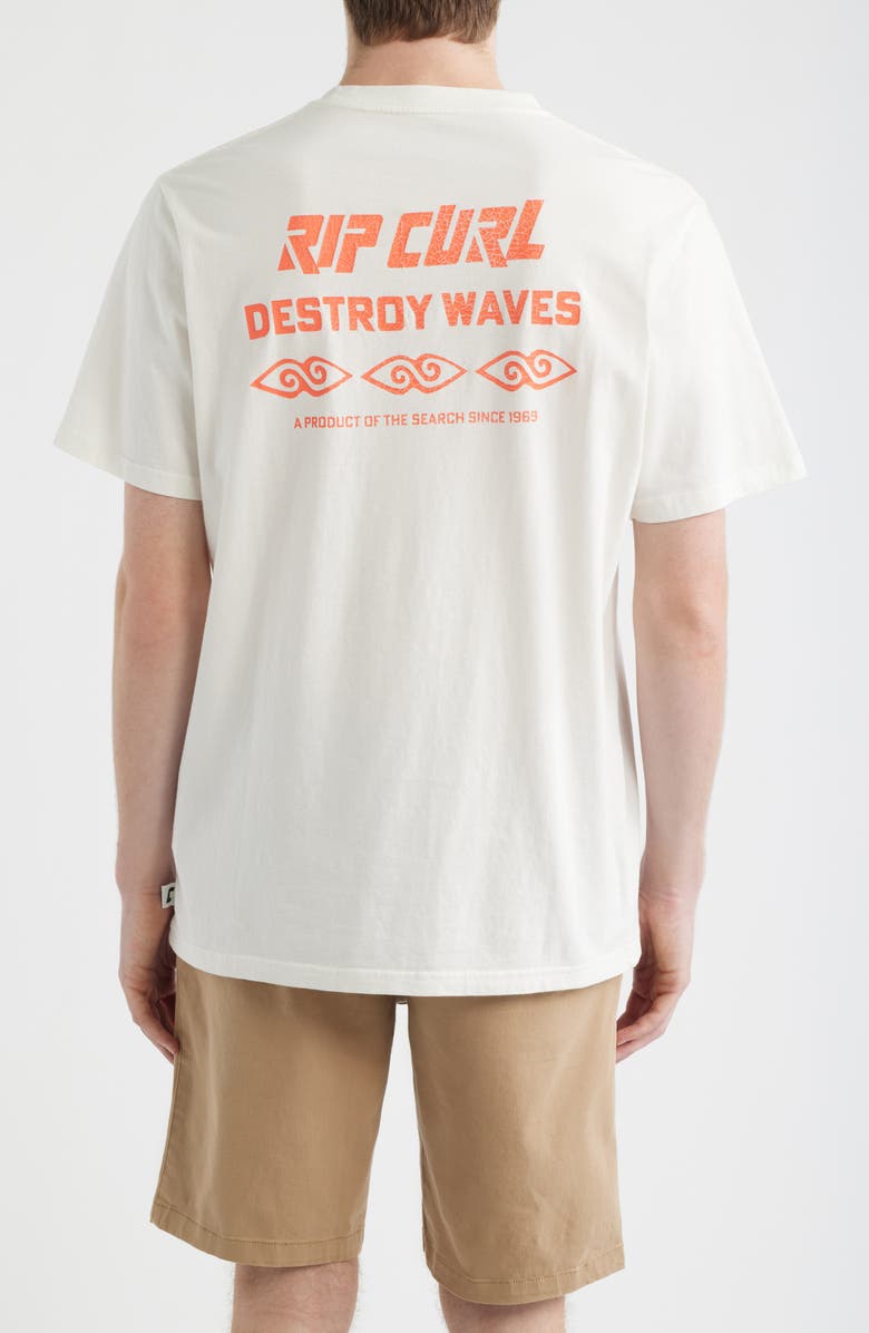 Rip Curl Liquid Trips Graphic Cotton T-Shirt, Alternate, color, Bone