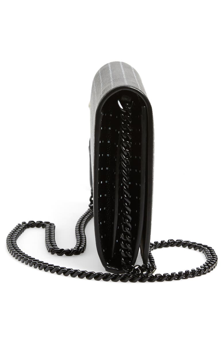 Saint Laurent Kate Square Dot Wallet on a Chain, Alternate, color,