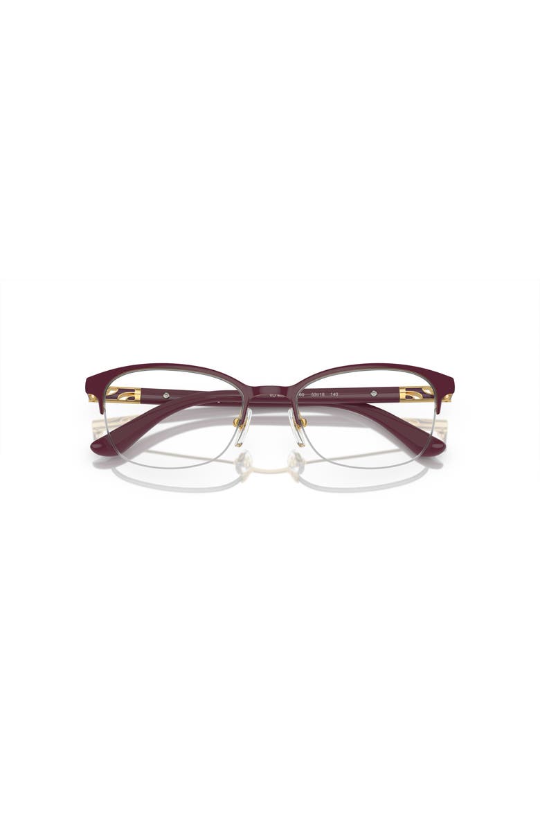 Vogue Eyewear 53mm Rectangle optical glasses, Alternate, color, Violet
