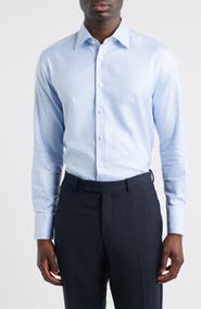 jack victor dress shirt Jack Victor Men's Wayne Cotton Dress Shirt - Blue