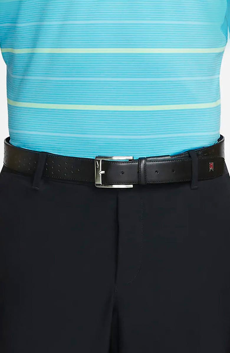 Nike 'Tiger Woods' Mesh Leather Belt, Alternate, color, 