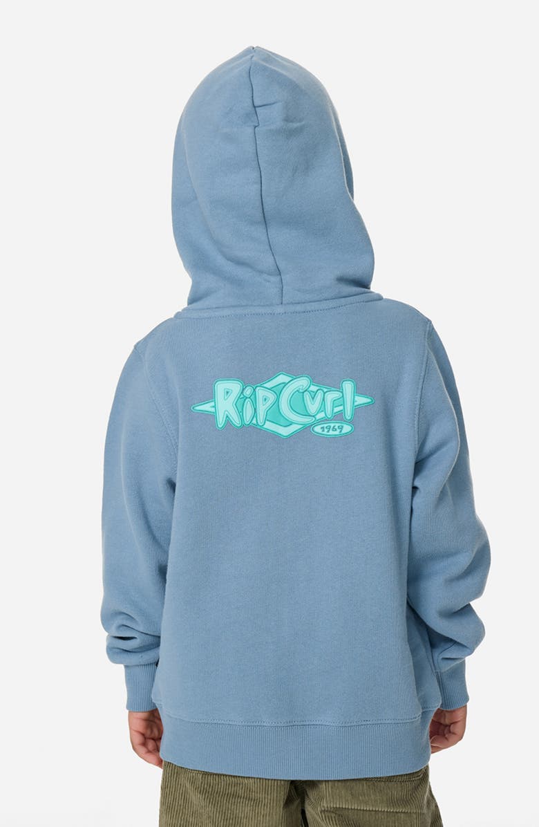 Rip Curl Kids' Ride the Wave Zip Hoodie, Alternate, color, Faded Denim