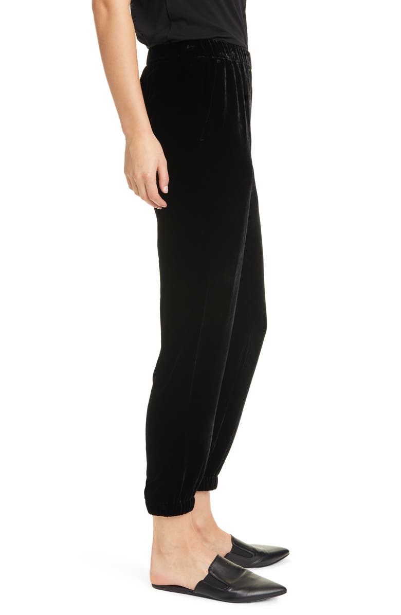 Eileen Fisher Slouchy Ankle Velvet Pants, Alternate, color, 