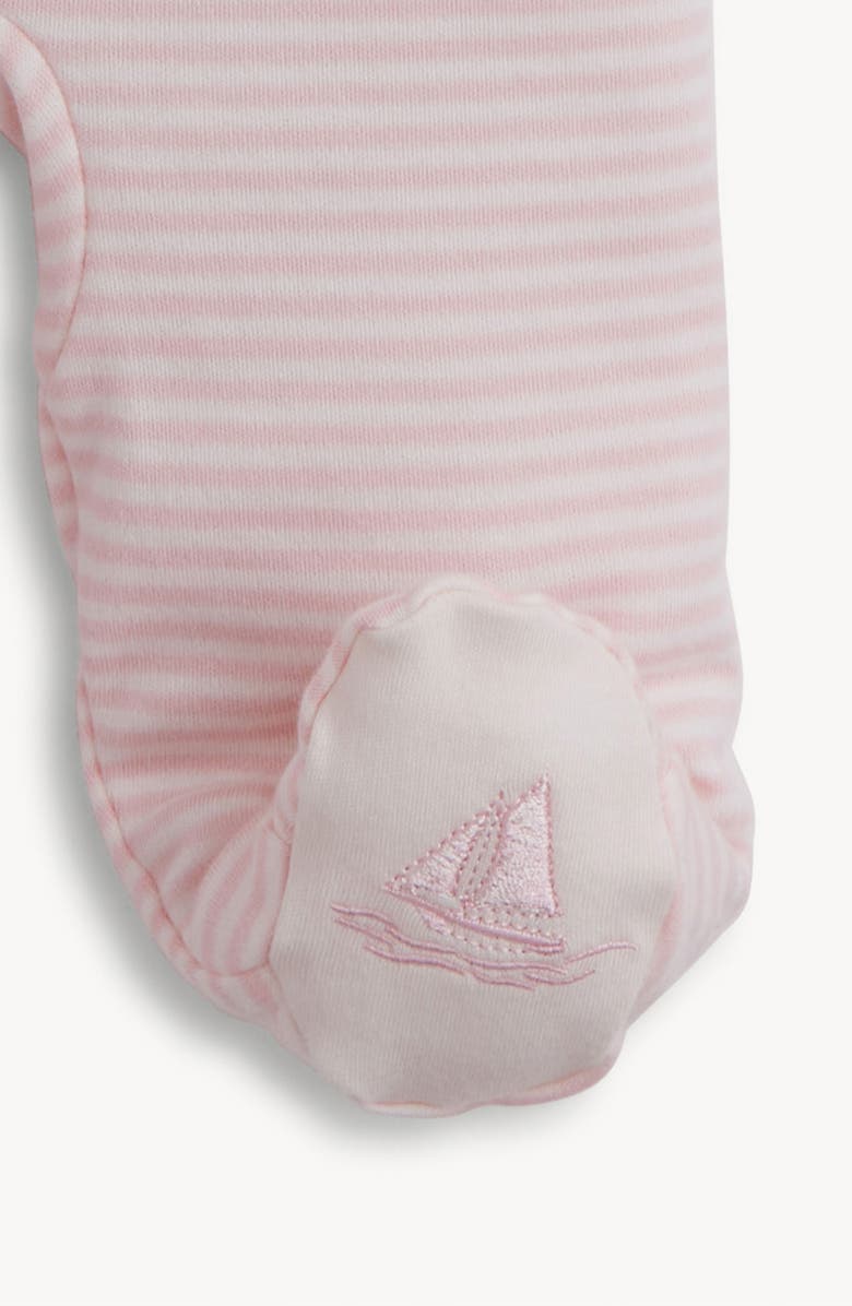 Magnetic Me Tiny Tides Organic Cotton Top, Footed Pants & Hat Set, Alternate, color, White