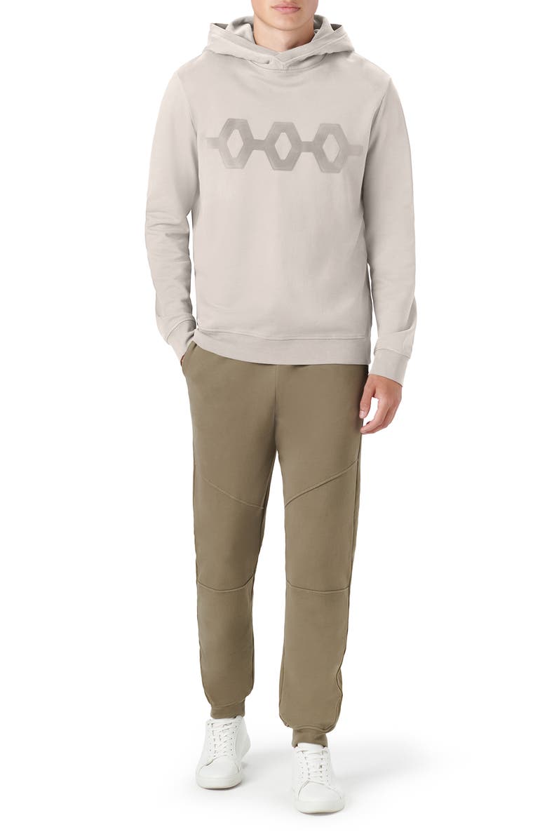 Bugatchi Comfort Organic Cotton Hoodie, Alternate, color, Soy