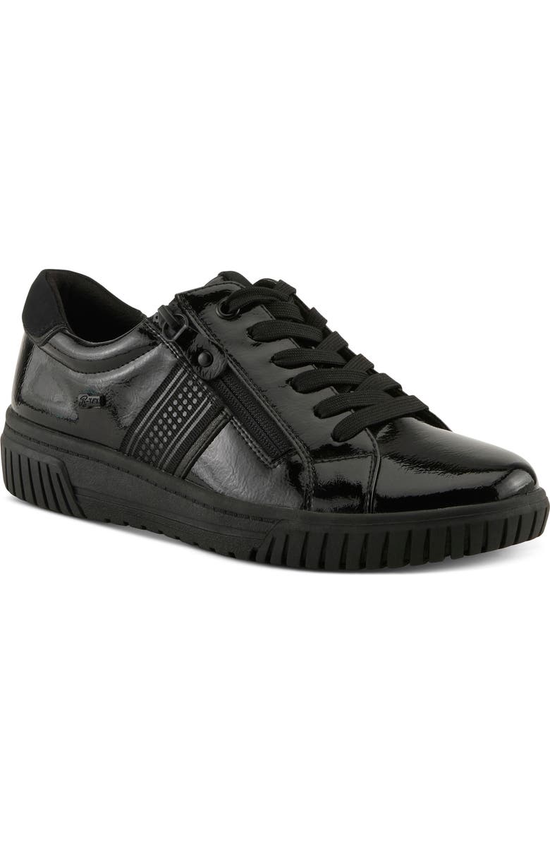 Spring Step Jamia Water Resistant Sneaker, Main, color, Black Patent