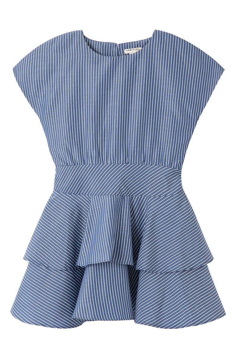Habitual Kids Kids' Danni Dropwaist Peplum Dress, Main, color, 
