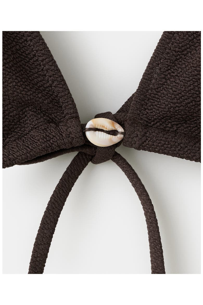 Shells Textured Two-Piece Swimsuit, Alternate, color, BROWN