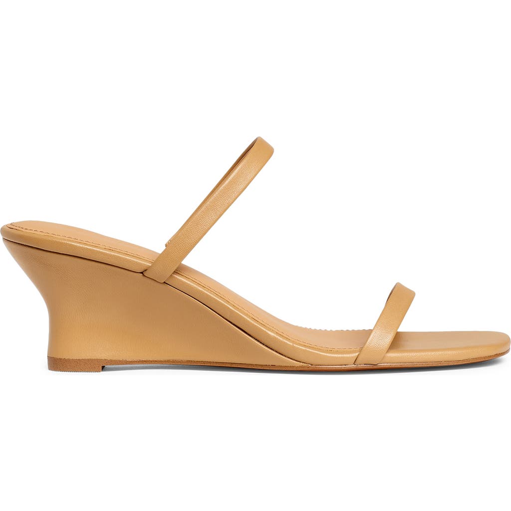 Shop Madewell The Kimmy Wedge Sandal In Amber Brown