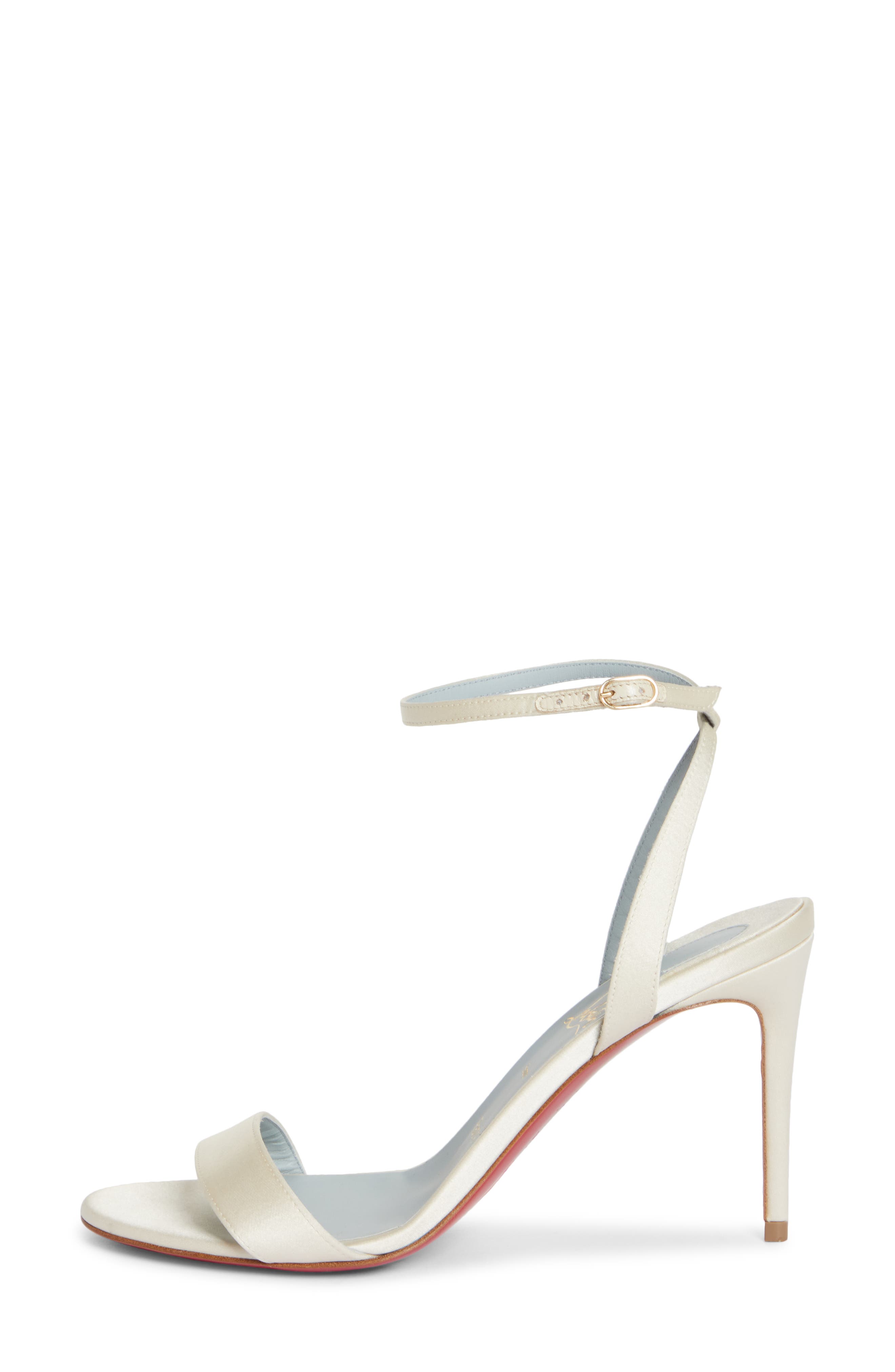 Christian Louboutin Loubigirl Ankle Strap Sandal, Alternate, color, White