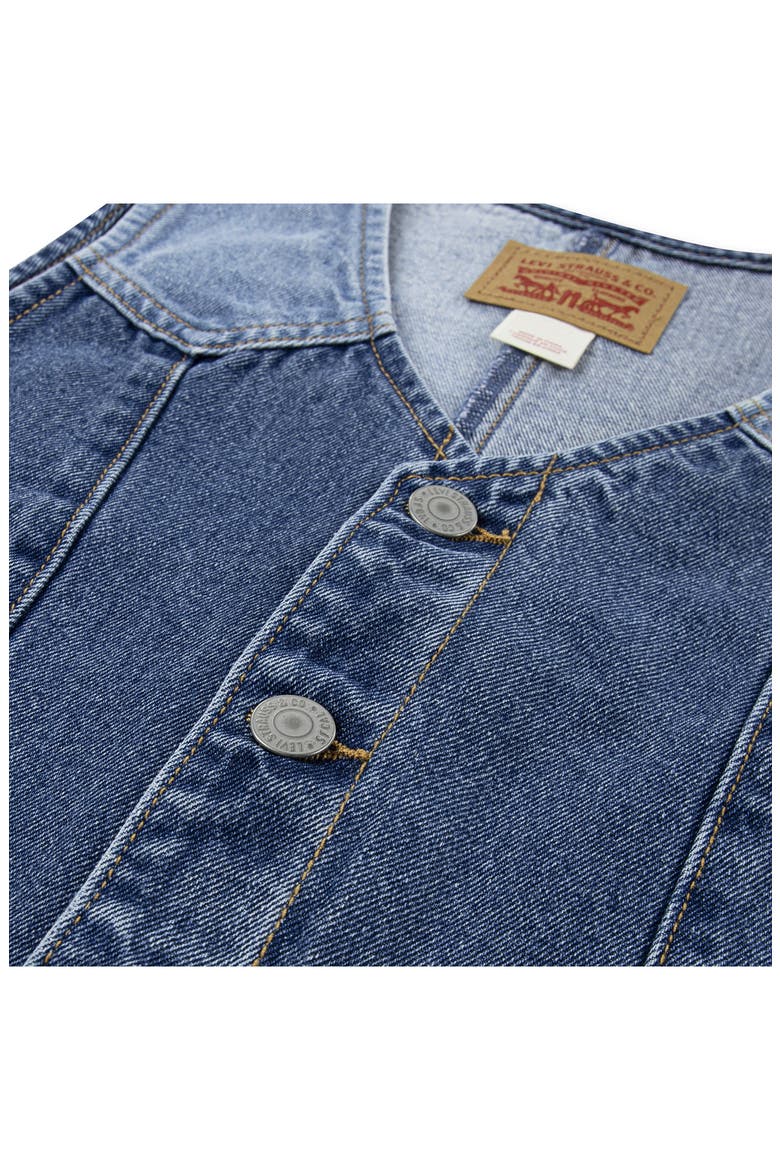 Kids' Colorblock Denim Vest, Alternate, color, RODEO
