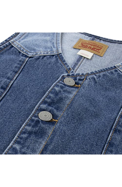 Levi's Kids' Colorblock Denim Vest In Blue